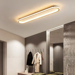 Plafonnier LED anneau ovale Ovalina – Or