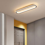Plafonnier LED anneau ovale Ovalina – Noir