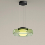 Suspension verre à étages Strato – Vert