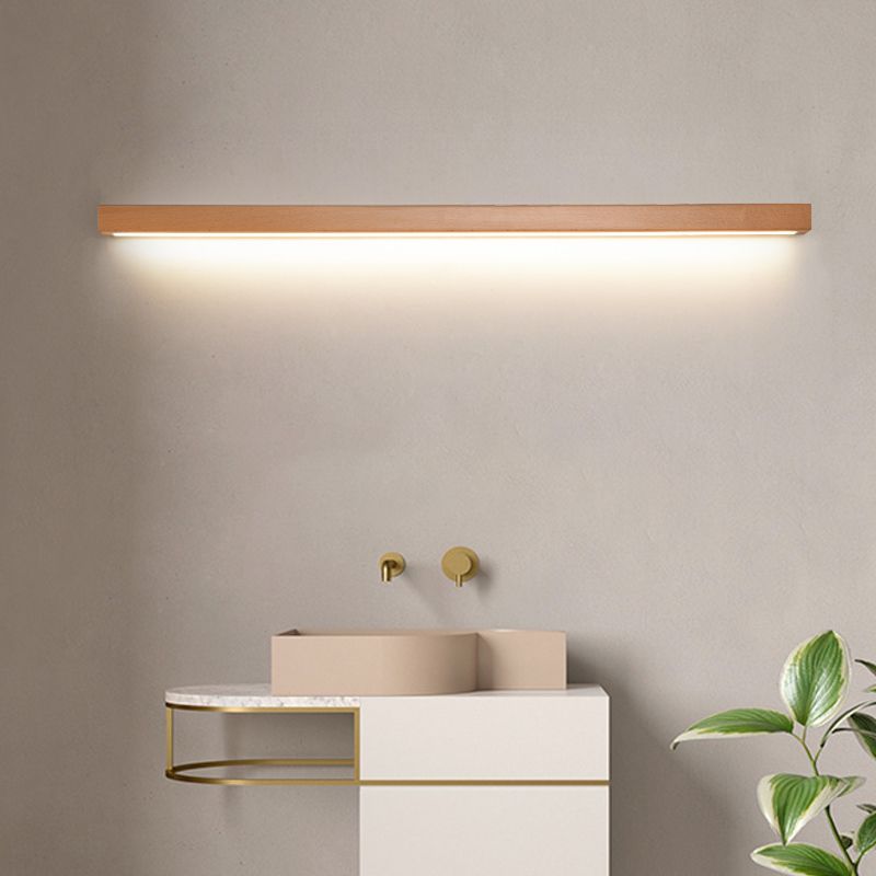 Applique miroir linéaire effet bois Legna – 1 lumière