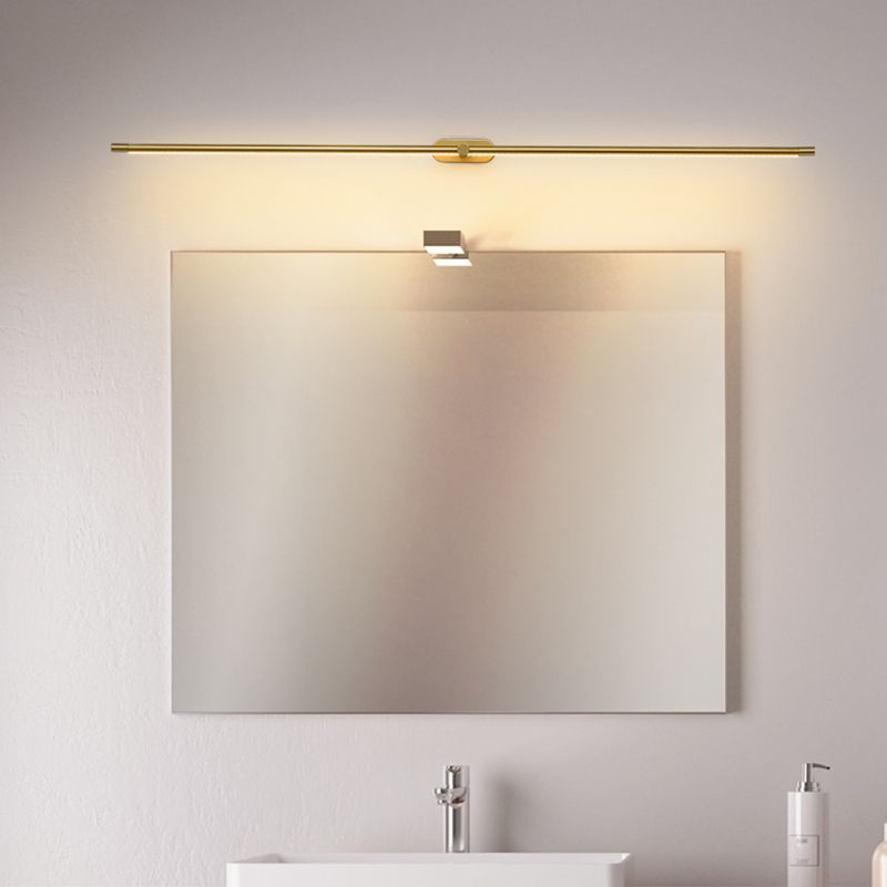 Applique linéaire LED or et noir Filo – or