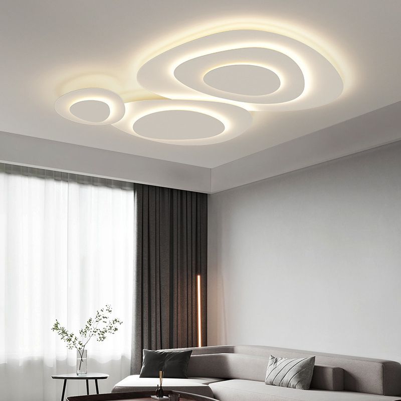 Plafonnier nuage LED blanc Nembo – Blanc