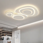 Plafonnier nuage LED blanc Nembo – L90CM, Blanc