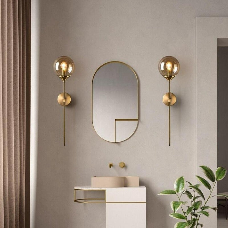 Applique murale design dorée | Ortta