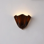 Applique murale coquillage en verre Conchiglia – Brun