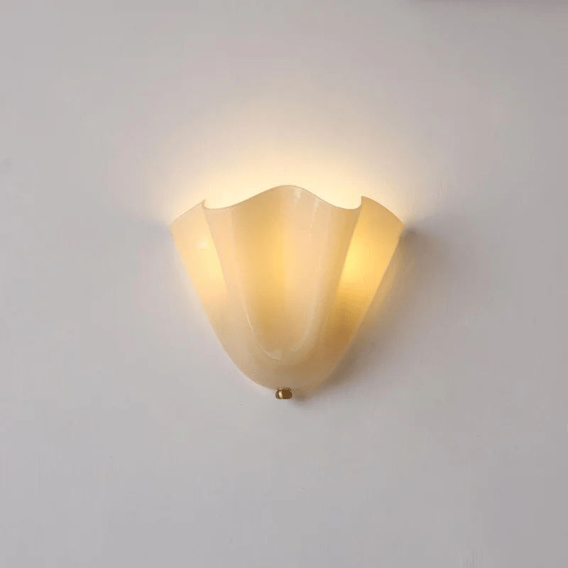 Applique murale coquillage en verre Conchiglia – Beige