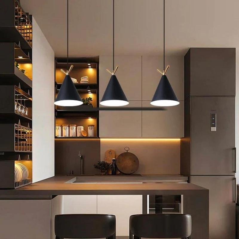 Plafonnier industriel noir | Anata