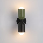 Applique bicolore à double tête Duetto – noir et vert