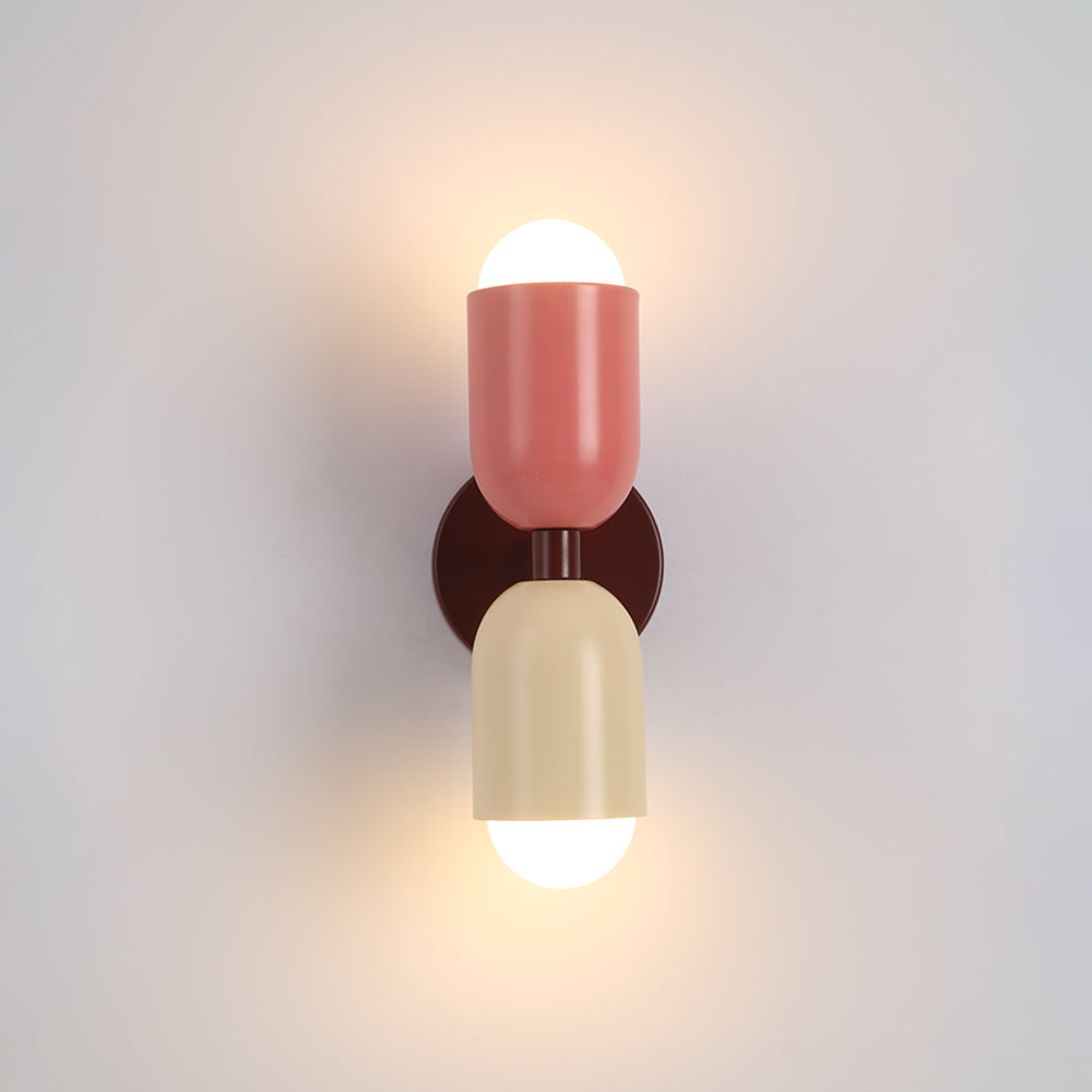 Applique bicolore à double tête Duetto – rose et blanc