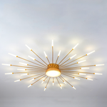 Plafonnier LED feu d'artifice Scintilla – Or, 30W