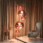 Suspension organique effet lave Lavica – Rouge