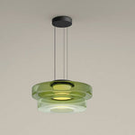 Suspension verre à étages Strato – Vert