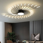 Plafonnier LED feu d'artifice Scintilla – Noir, 42W