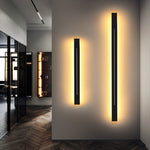 Applique murale linéaire LED Riga – Noir