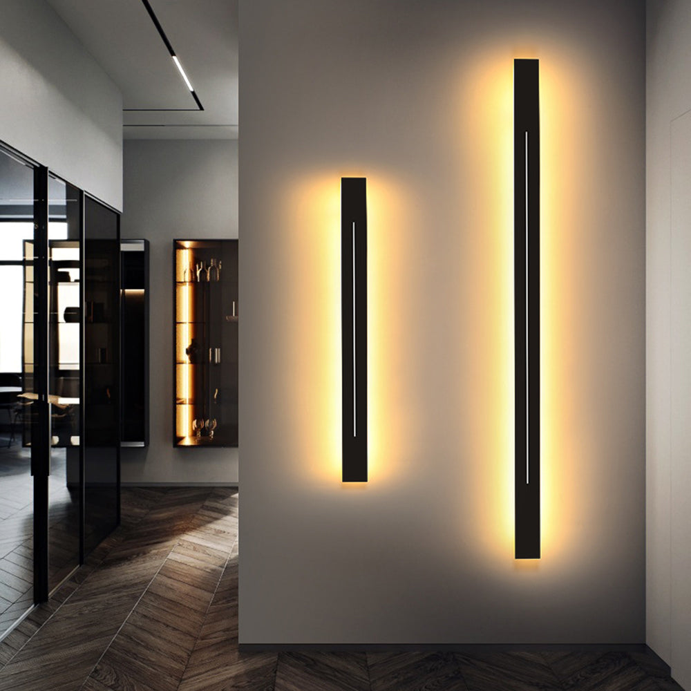 Applique murale linéaire LED Riga – Noir