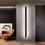 Applique murale linéaire LED Riga – Noir