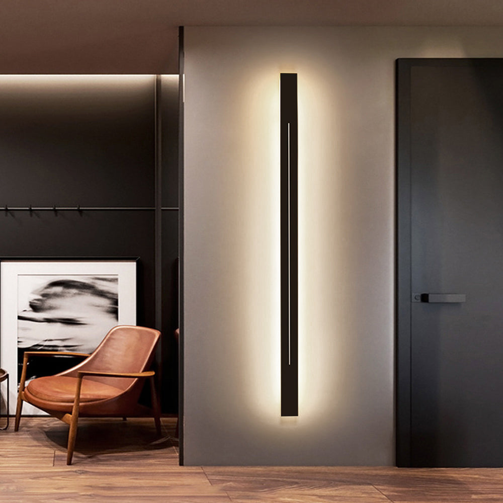 Applique murale linéaire LED Riga – Noir