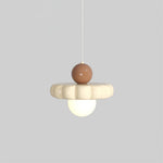 Petite suspension rétro crème Bonbo – Brun