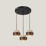 Suspension aspect travertin Travia – 3 Lampes Dia 30cm x H 150cm
