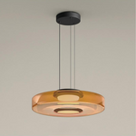 Suspension verre à étages Strato – Ambre