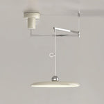 Suspension à bras orientable rétro Snodo – Chromé & Crème