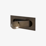 Applique liseuse LED escamotable Leggio – bronze