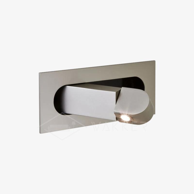 Applique liseuse LED escamotable Leggio – nickel