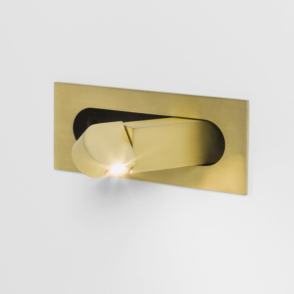 Applique liseuse LED escamotable Leggio – finition cuivrée
