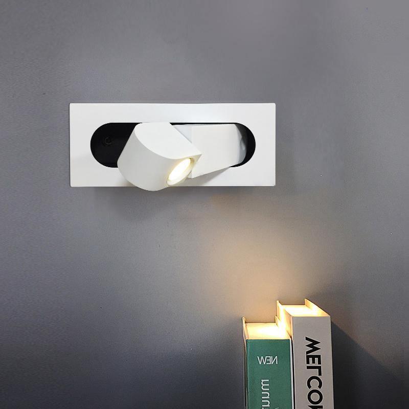 Applique liseuse LED escamotable Leggio – blanc mat