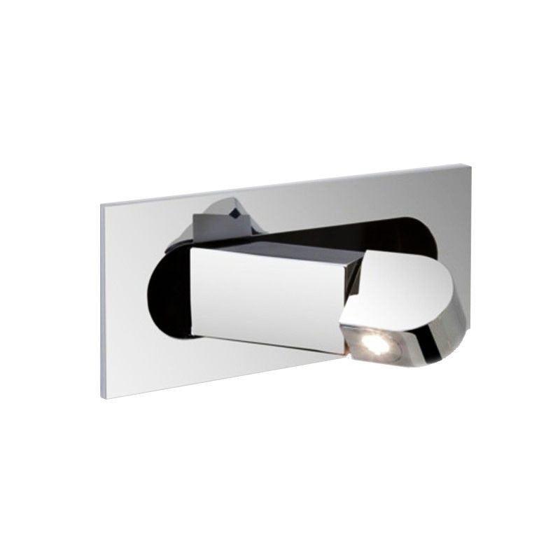Applique liseuse LED escamotable Leggio – chrome