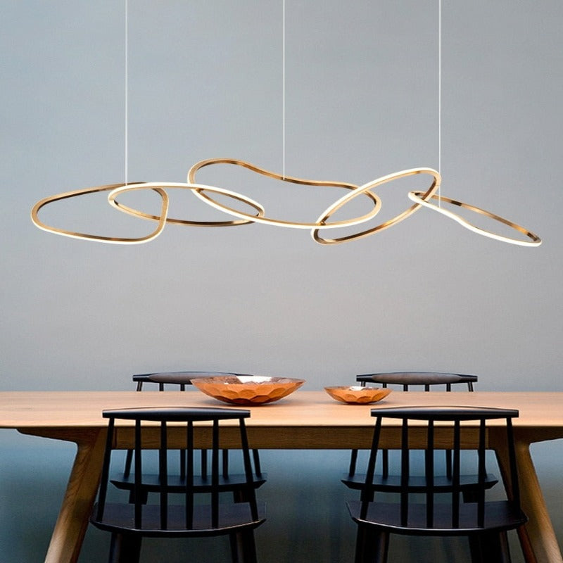 Lustre moderne doré | Lussano