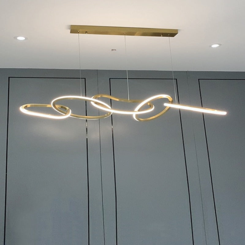 Lustre moderne doré | Lussano