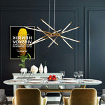Lustre moderne doré | Mangia