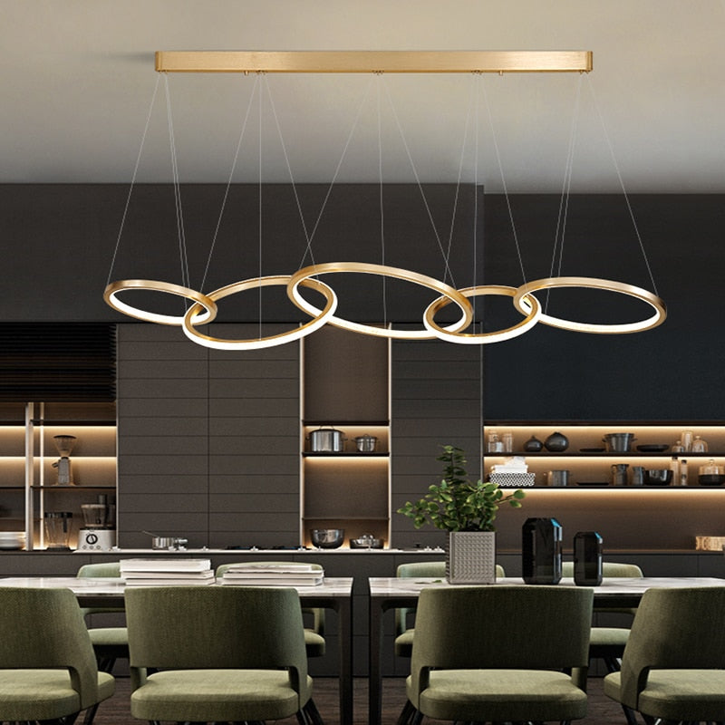 Lustre moderne doré | Italia