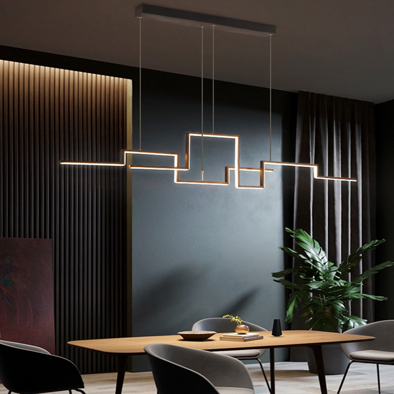 Lustre moderne noir | Ledado