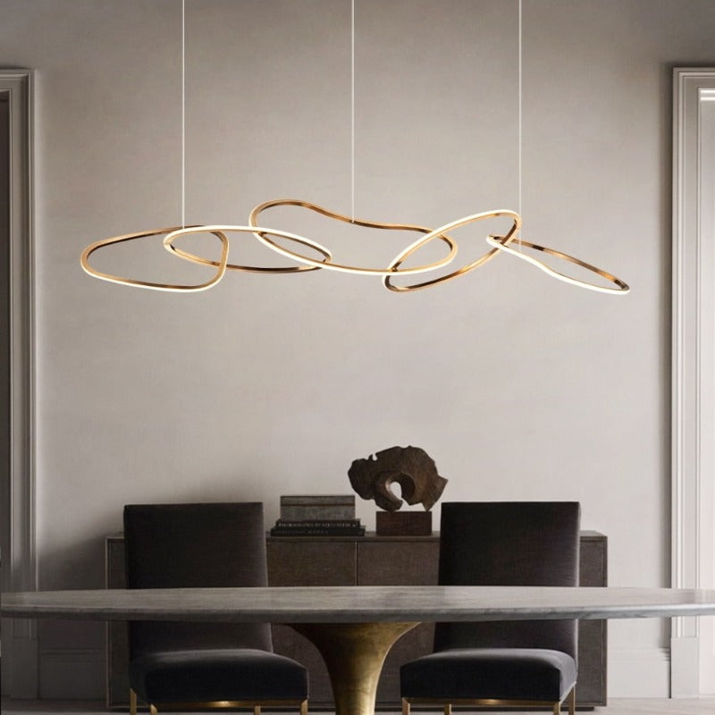 Lustre moderne doré | Lussano