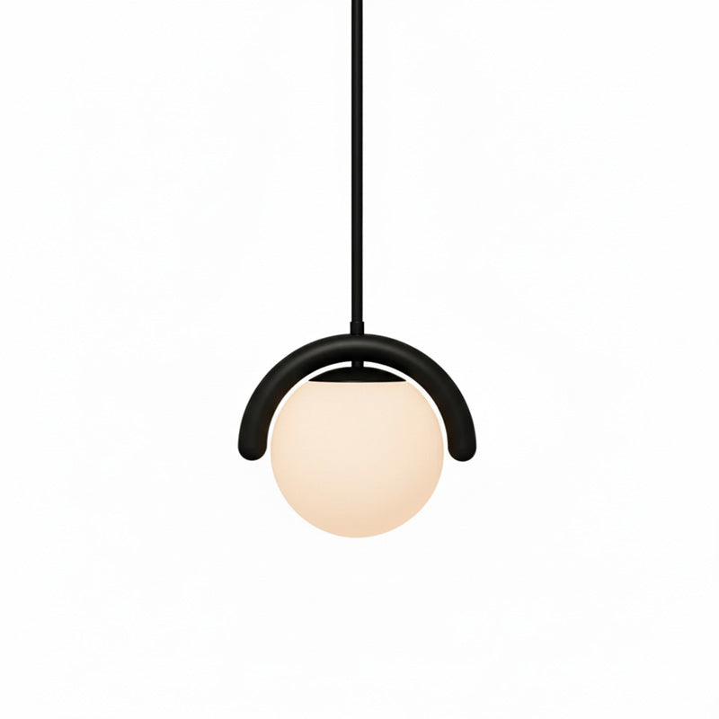 Lustre linéaire Art nouveau Arcata – 1 lampe, noir