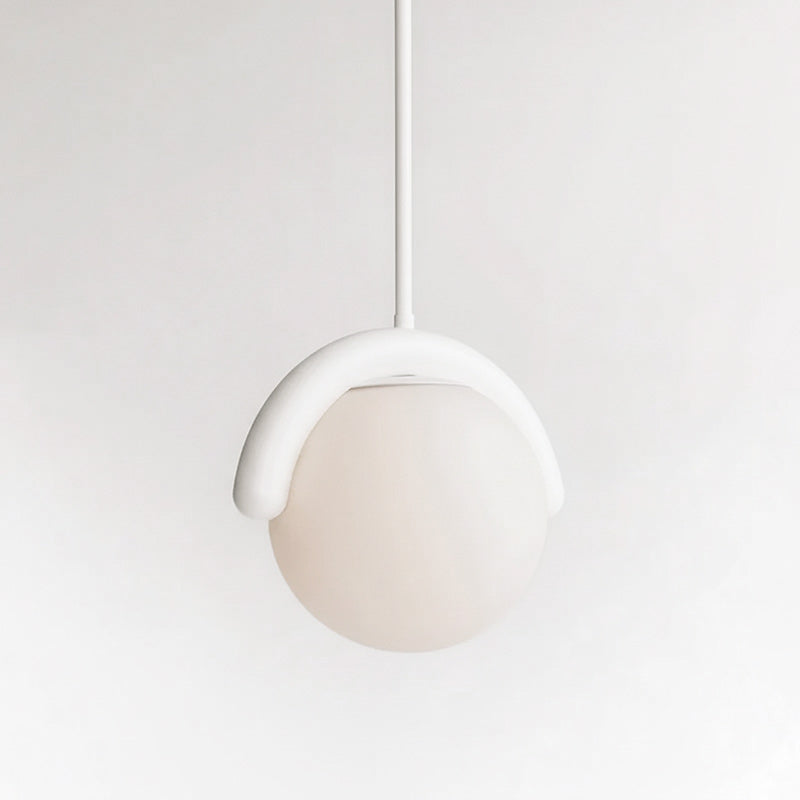 Lustre linéaire Art nouveau Arcata – 1 lampe, blanc