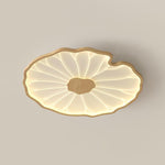 Plafonnier LED feuille de lotus effet bois Lotia – Dia 72cm, effet bois naturel