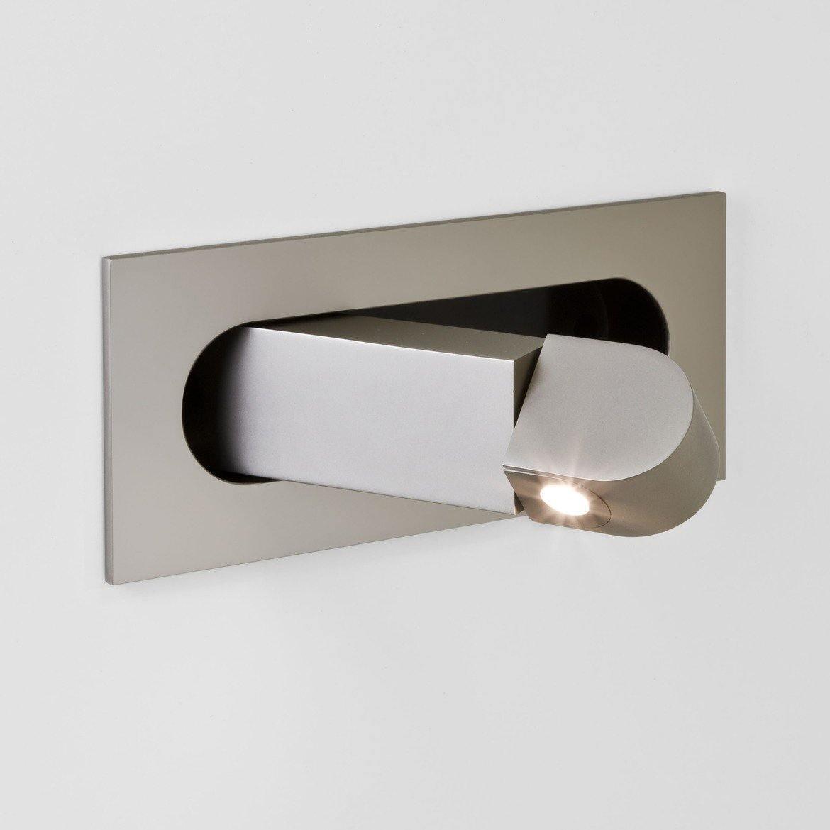 Applique liseuse LED escamotable Leggio – nickel