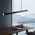 Suspension linéaire LED grande longueur Traverso – Noir, 80cm, Blanc froid 6000-6500K