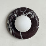 Applique murale aspect marbre & globe Marmora – Marron foncé