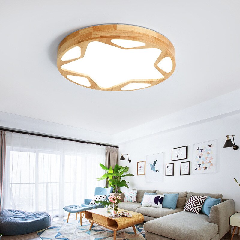 Plafonnier vintage bois | Finio