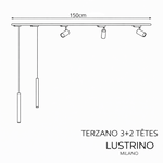 Plafonnier vintage noir | Terzano