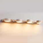 Applique multi-lampes aspect travertin Tufa – 4 lampes, bois