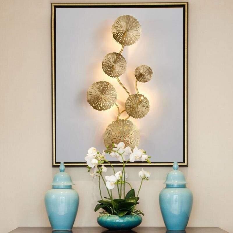 Applique murale vintage dorée | Matia