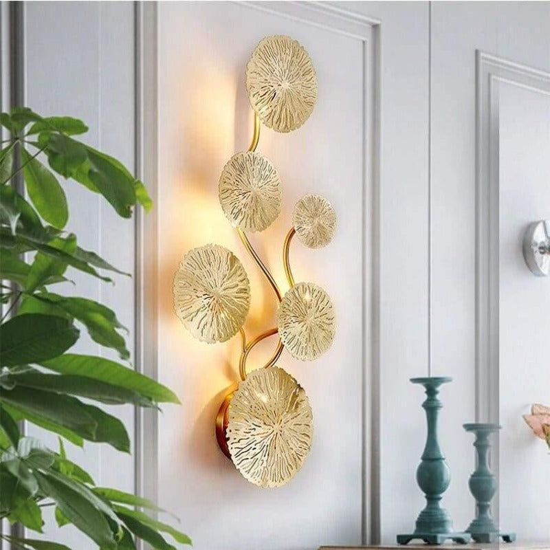 Applique murale vintage dorée | Matia
