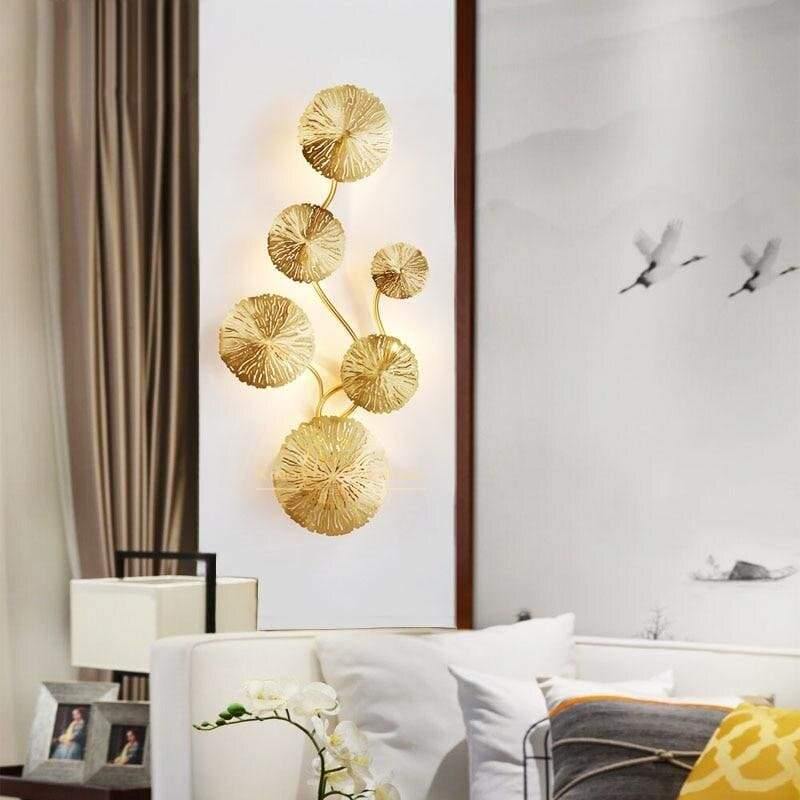 Applique murale vintage dorée | Matia