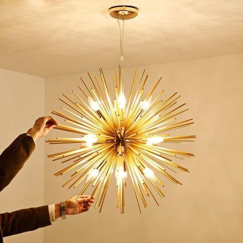 Suspension vintage dorée | Pico