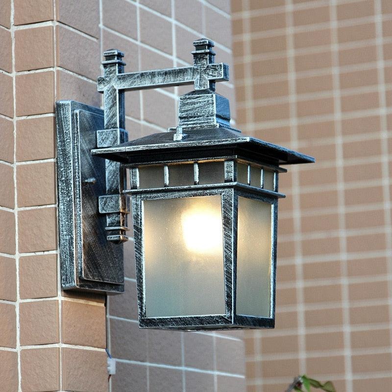 Luminaire extérieur vintage noir | Lanterna
